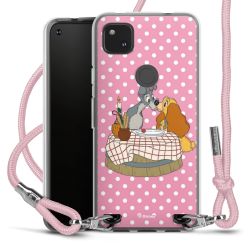 New Carry Case Transparent Stoff rosa/silber