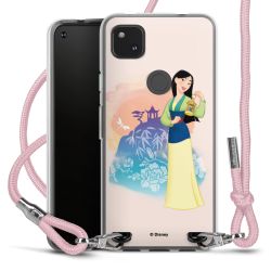 New Carry Case Transparent Stoff rosa/silber