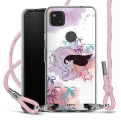 New Carry Case Transparent Stoff rosa/silber