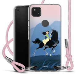 New Carry Case Transparent Stoff rosa/silber