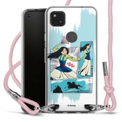 New Carry Case Transparent Stoff rosa/silber