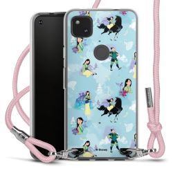 New Carry Case Transparent Stoff rosa/silber