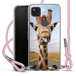 New Carry Case Transparent Stoff rosa/silber