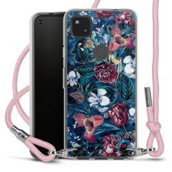 New Carry Case Transparent Stoff rosa/silber