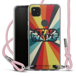 New Carry Case Transparent Stoff rosa/silber