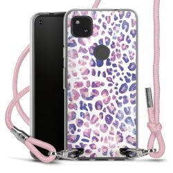 New Carry Case Transparent Stoff rosa/silber