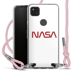 New Carry Case Transparent Stoff rosa/silber