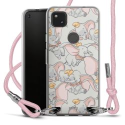 New Carry Case Transparent Stoff rosa/silber