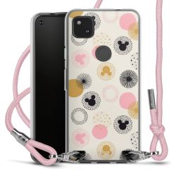 New Carry Case Transparent Stoff rosa/silber