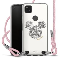 New Carry Case Transparent Stoff rosa/silber