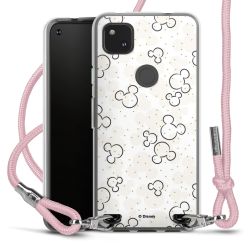 New Carry Case Transparent Stoff rosa/silber