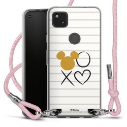 New Carry Case Transparent Stoff rosa/silber