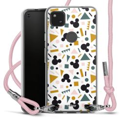 New Carry Case Transparent Stoff rosa/silber