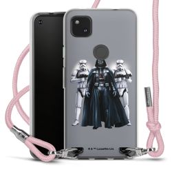 New Carry Case Transparent Stoff rosa/silber