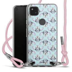 New Carry Case Transparent Stoff rosa/silber