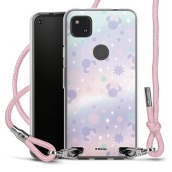 New Carry Case Transparent Stoff rosa/silber