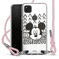 New Carry Case Transparent Stoff rosa/silber