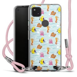 New Carry Case Transparent Stoff rosa/silber