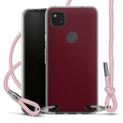 New Carry Case Transparent Stoff rosa/silber