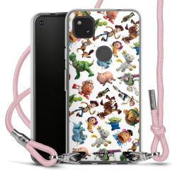 New Carry Case Transparent Stoff rosa/silber