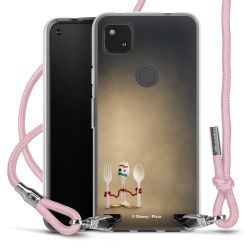 New Carry Case Transparent Stoff rosa/silber