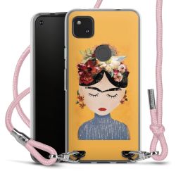 New Carry Case Transparent Stoff rosa/silber