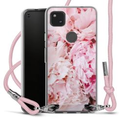 New Carry Case Transparent Stoff rosa/silber