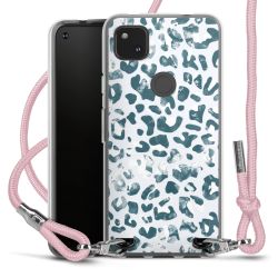 New Carry Case Transparent Stoff rosa/silber