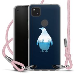 New Carry Case Transparent Stoff rosa/silber