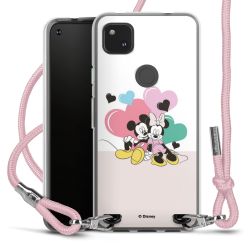 New Carry Case Transparent Stoff rosa/silber