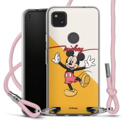 New Carry Case Transparent Stoff rosa/silber