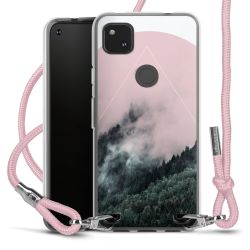 New Carry Case Transparent Stoff rosa/silber