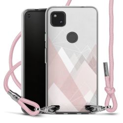 New Carry Case Transparent Stoff rosa/silber