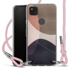 New Carry Case Transparent Stoff rosa/silber