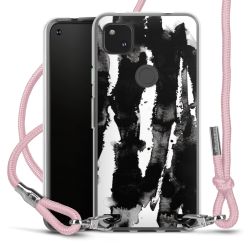 New Carry Case Transparent Stoff rosa/silber