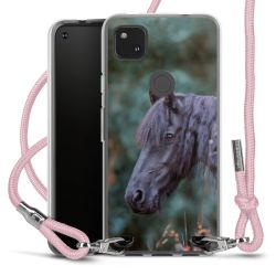 New Carry Case Transparent Stoff rosa/silber