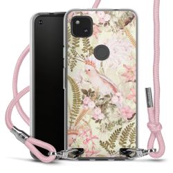 New Carry Case Transparent Stoff rosa/silber