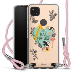 New Carry Case Transparent Stoff rosa/silber