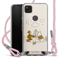 New Carry Case Transparent Stoff rosa/silber