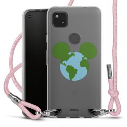 New Carry Case Transparent Stoff rosa/silber