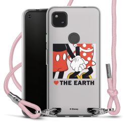 New Carry Case Transparent Stoff rosa/silber