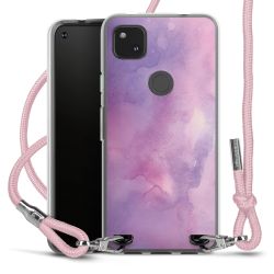 New Carry Case Transparent Stoff rosa/silber