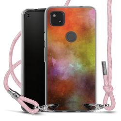 New Carry Case Transparent Stoff rosa/silber