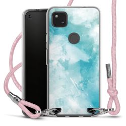 New Carry Case Transparent Stoff rosa/silber