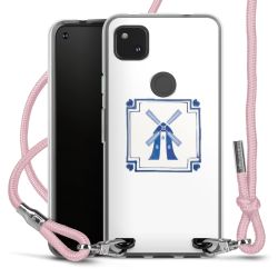 New Carry Case Transparent Stoff rosa/silber