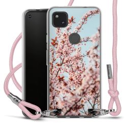 New Carry Case Transparent Stoff rosa/silber