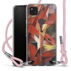 New Carry Case Transparent Stoff rosa/silber