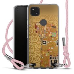 New Carry Case Transparent Stoff rosa/silber