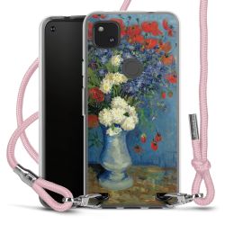 New Carry Case Transparent Stoff rosa/silber