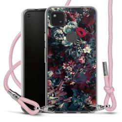 New Carry Case Transparent Stoff rosa/silber